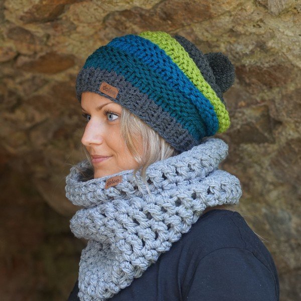 Ar rokām adīta cepure DOKE Jade-image-2