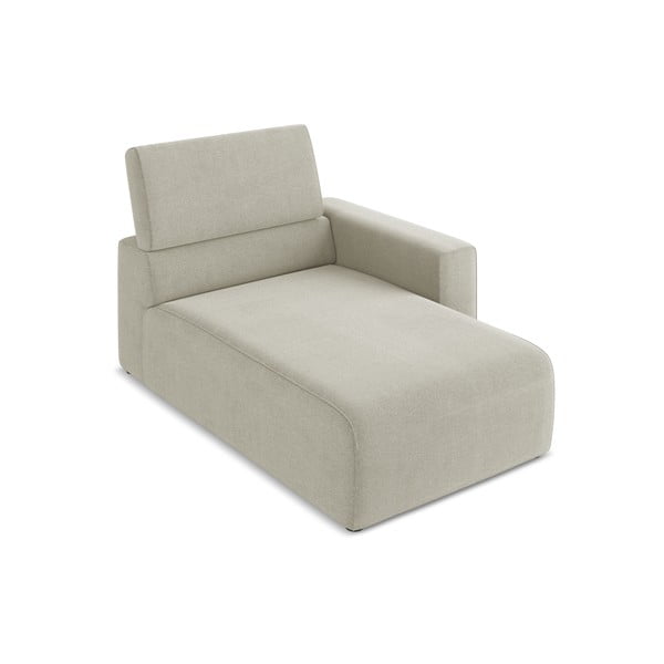 Bēša modulārā dīvāna daļa (ar labo stūri) Kalea – Makamii-image-1