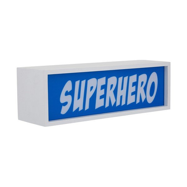 Zils gaismas dekors uz baterijām Superhero – Premier Housewares-image-3