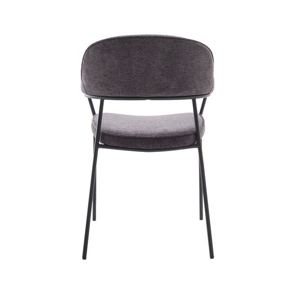 Tumši pelēks pusdienu krēsls ar roku balstiem Kindersley – Unique Furniture-image-4