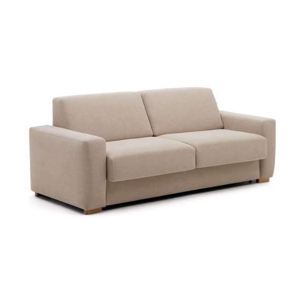 Bēšs izvelkamais dīvāns 224 cm Anley – Kave Home-image-1