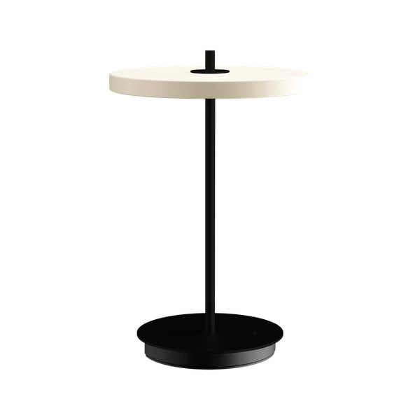 Melnbalta metāla LED galda lampa ar metāla abažūru (augstums 31 cm) Asteria Move – UMAGE