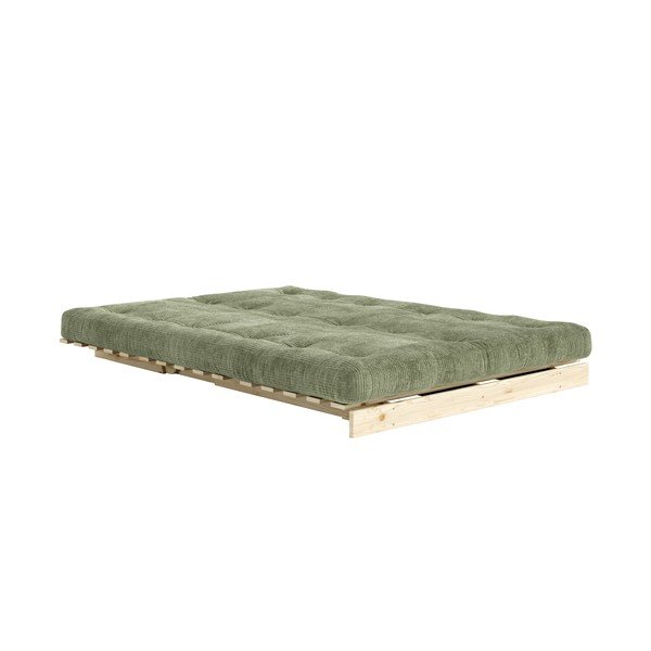 Zaļš velveta salokāms dīvāns 140 cm Roots – Karup-image-3