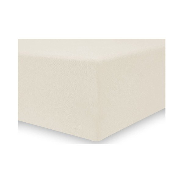 DecoKing Nefrīta krēma elastīga loksne, 120-140 cm-image-2