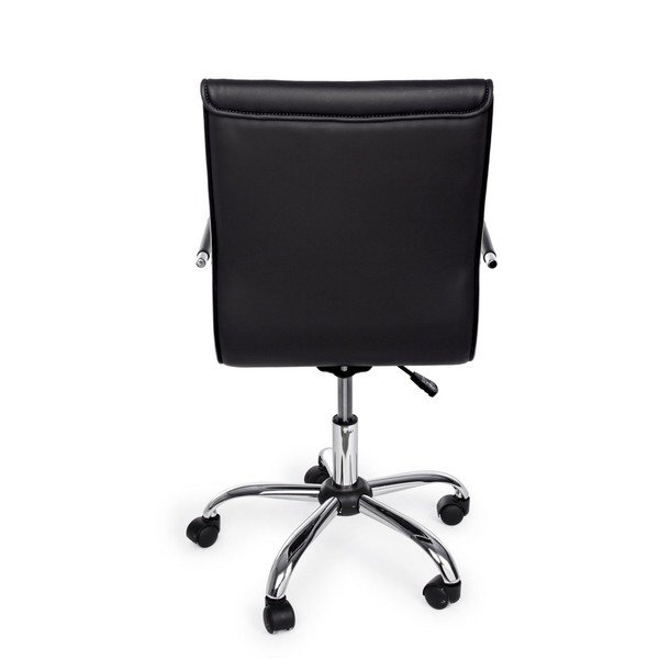 Melns mākslīgās ādas biroja krēsls Perth – Yes Everyday-image-4