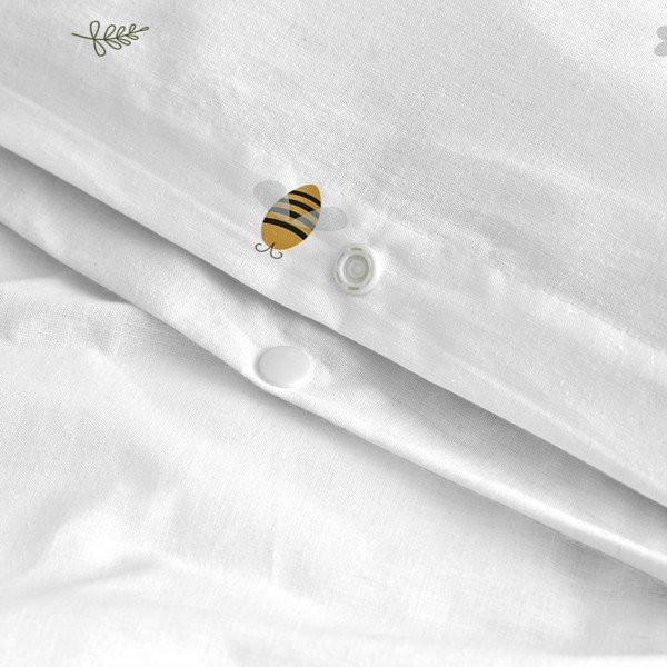 Kokvilnas bērnu gultas veļa bērnu gultiņai 100x120 cm Honey – Happy Friday-image-3