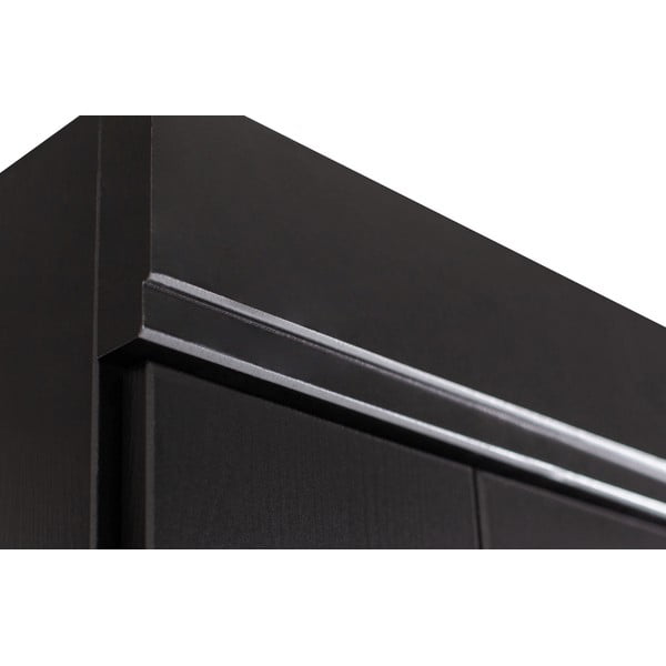 Melns priedes drēbju skapis 94x195 cm Connect – WOOOD-image-1