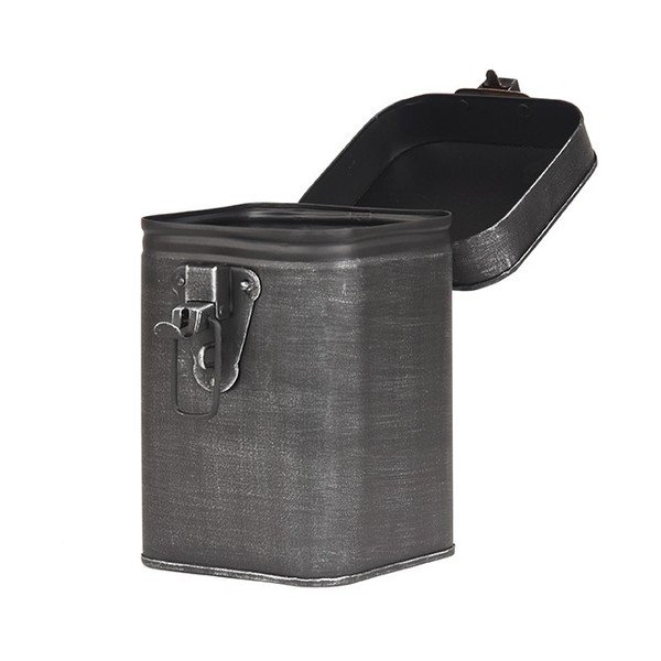 Melna metāla glabāšanas kaste LABEL51, augstums 17 cm-image-4