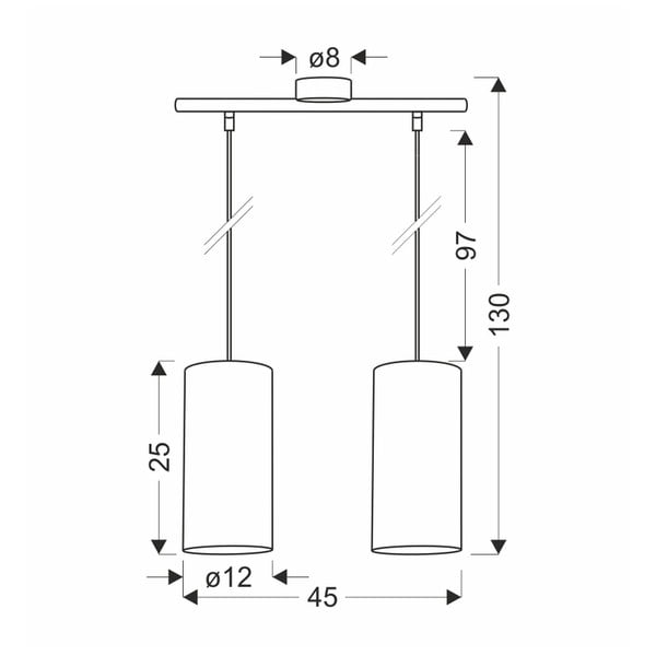 Dabīga toņa piekaramā lampa ø 12 cm Aragona – Candellux Lighting-image-2
