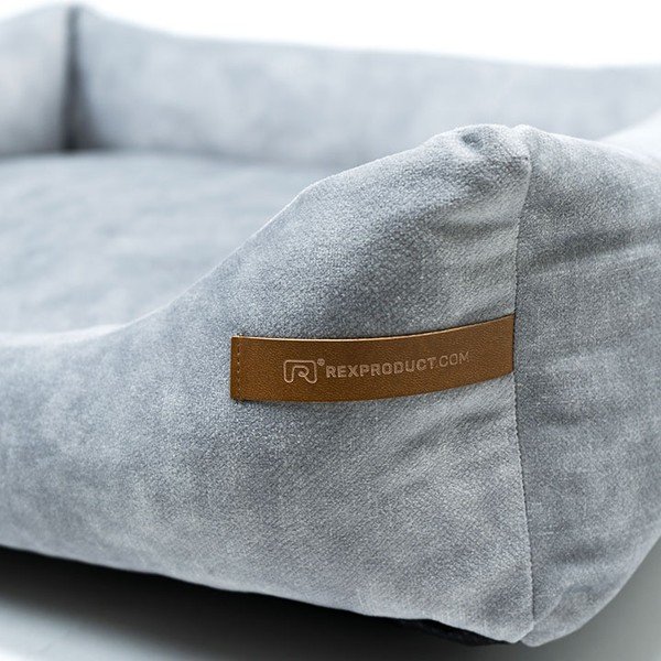 Gaiši pelēka mājdzīvnieku gulta suņiem 85x105 cm SoftBED Eco XL – Rexproduct-image-2