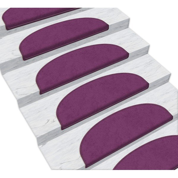 Violeti kāpņu paklāji (16 gab.) 65x20 cm Dots – Vitaus-image-1