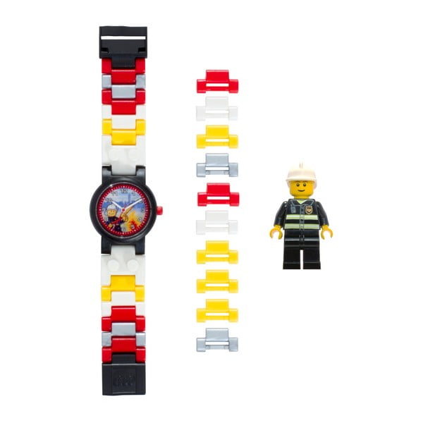 Pulkstenis ar LEGO® City ugunsdzēsēja figūriņu