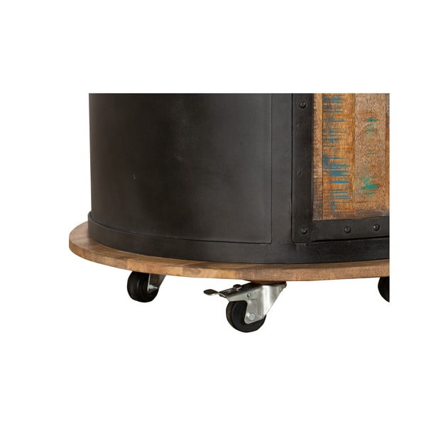 Melns metāla vīna skapis pudeļu skaits 9, 60x155 cm Luni – Interia Home & Living-image-4