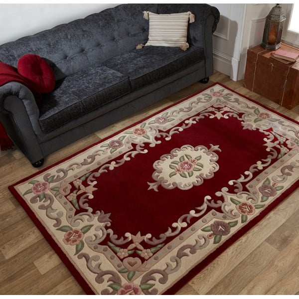Sarkans vilnas paklājs Flair Rugs Aubusson, 75 x 150 cm-image-1