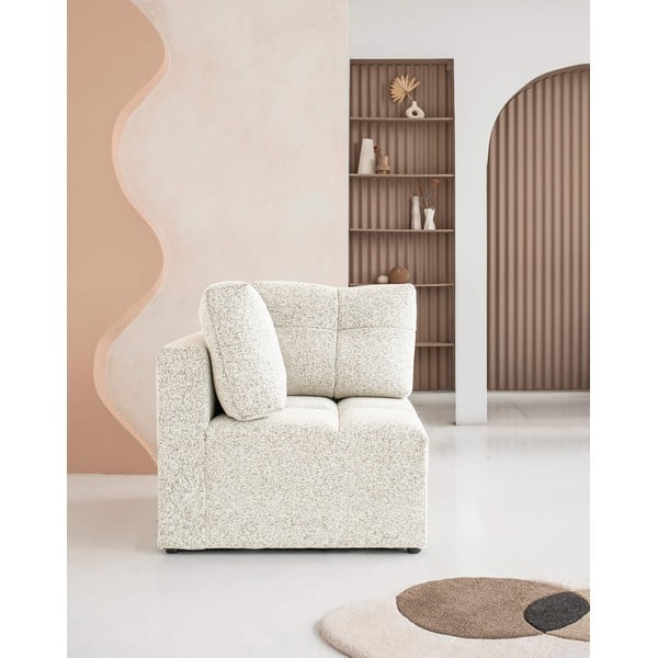 Krēmkrāsas modulārā dīvāna daļa Lulu – Miuform-image-2