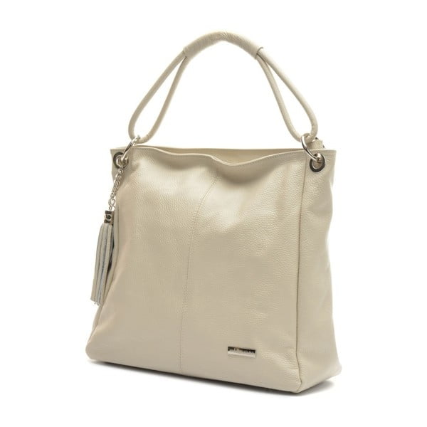 Bēšs ādas rokassoma Anna Luchini Srumla-image-1