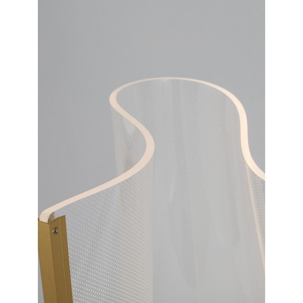 Zelta krāsas alumīnija LED stāvlampa ar akrila stikla abažūru (augstums 105 cm) Siderno – Nova Luce-image-3