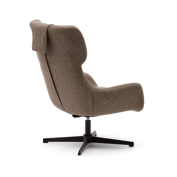 Brūns atpūtas krēsls Zalina – Kave Home-image-4