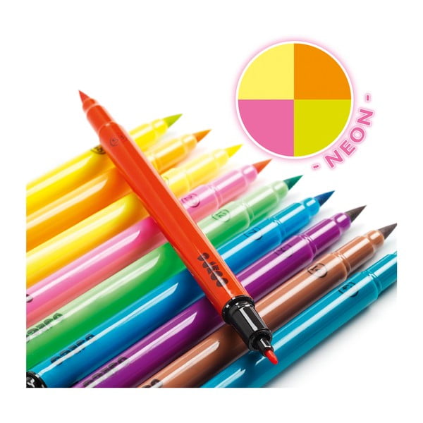 10 neona marķieru komplekts Djeco-image-1