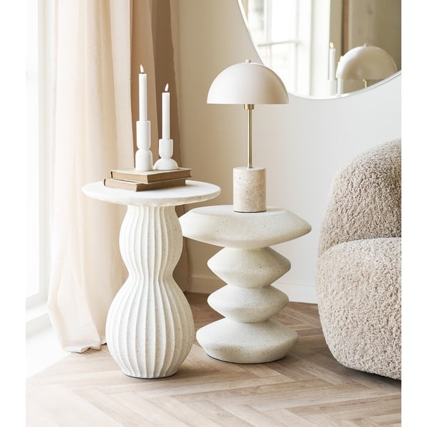 Akmens apaļš sānu galdiņš ø 40 cm Newtown – House Nordic-image-1