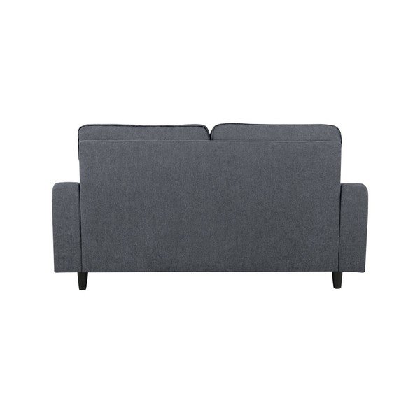Tumši pelēks trīsvietīgs dīvāns Kooko Home Rumba-image-3