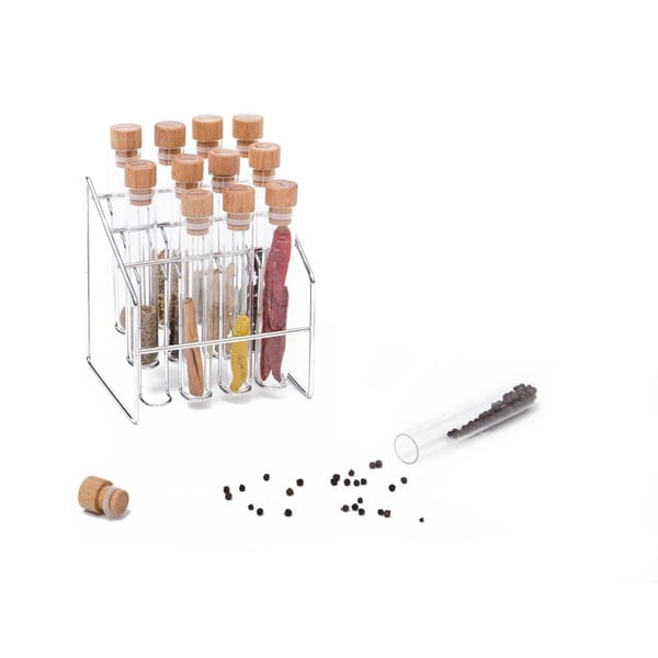 Garšvielu trauki (12 gab.) ar statīvu Spice Lab – Wireworks-image-4