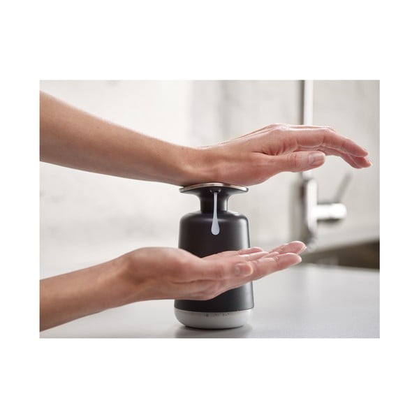 Tumši pelēks šķidro ziepju dozators Joseph Joseph Presto-image-4