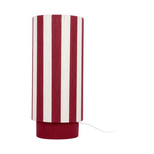 Sarkana/balta no virves galda lampa (augstums 58 cm) Vienna Stripes – Leitmotiv