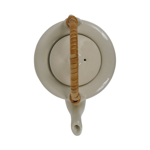 Zaļa/krēmkrāsas keramikas tējkanna 750 ml Colorada – Sema-image-3