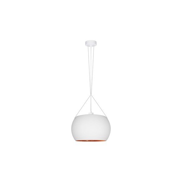 Balta vara piekaramā lampa ar baltu kabeli Sotto Luce Momo