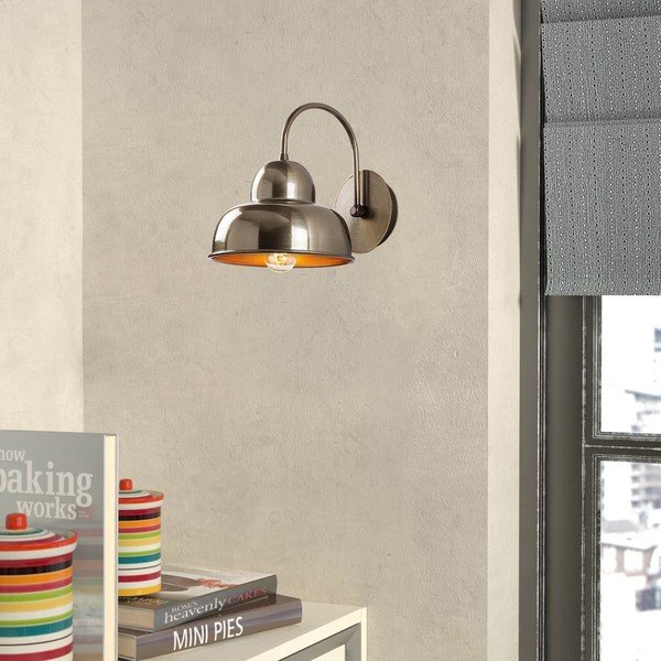 Misiņa krāsas sienas lampa ø 20 cm Multan – Opviq lights-image-1