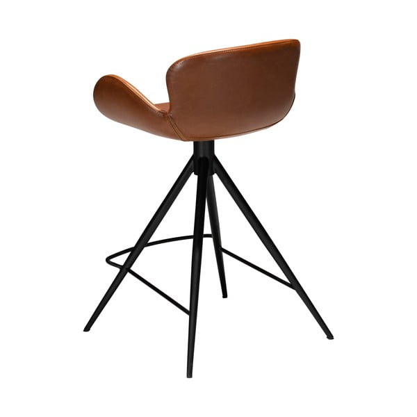 Konjaka brūns eko ādas bāra krēsls DAN-FORM Denmark Gaia, augstums 87 cm-image-3