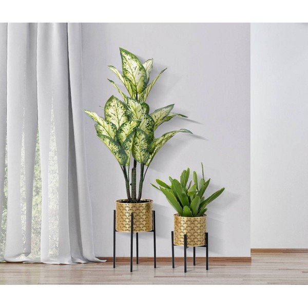 2 zelta krāsas podiņu statīvu komplekts Mauro Ferretti Glissy, augstums 38 cm-image-1