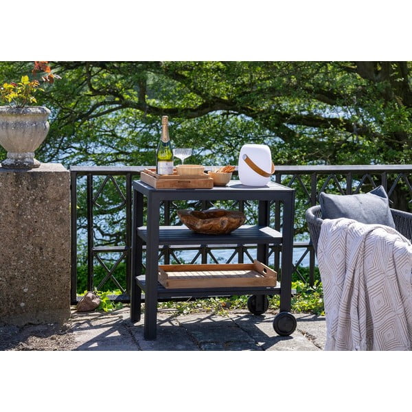 Servēšanas galdiņš uz riteņiem 45x75 cm Taormina – House Nordic-image-2