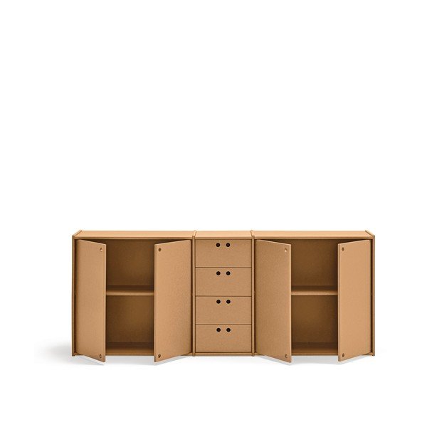 Dabīga toņa kumode 197x80x40 cm Wally – Teulat-image-3