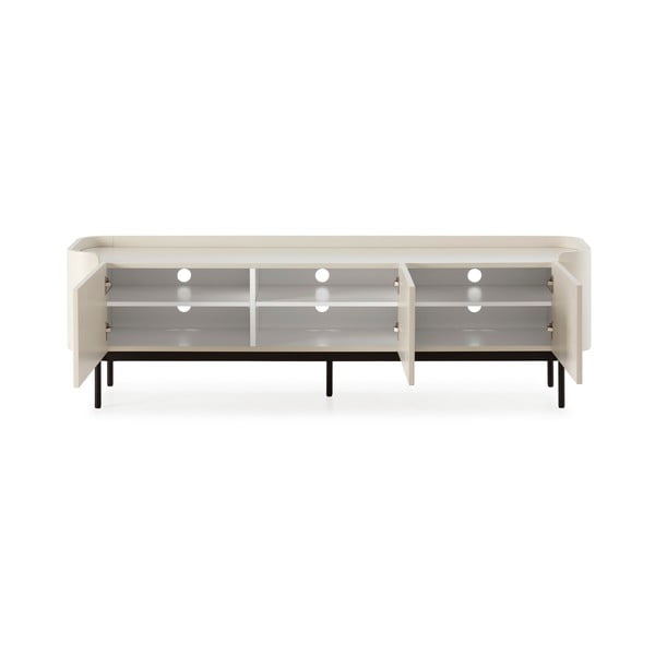 Krēmkrāsas TV galdiņš 180x55x40 cm Willa – MOME-image-4
