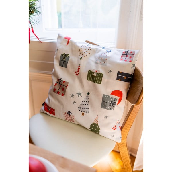 Spilvendrānas ar Ziemassvētku motīvu (4 gab.) 45x45 cm Santa – Butter Kings-image-3