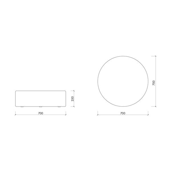 Pelēks vilnas pufs Folk – noo.ma-image-4