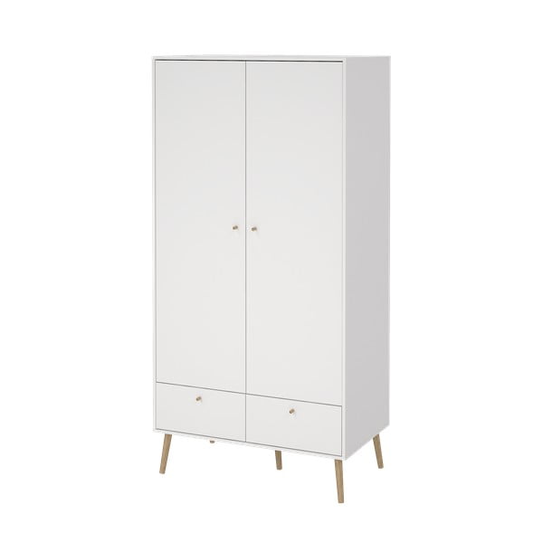 Balts drēbju skapis 99x200 cm Bodo – Tvilum-image-3