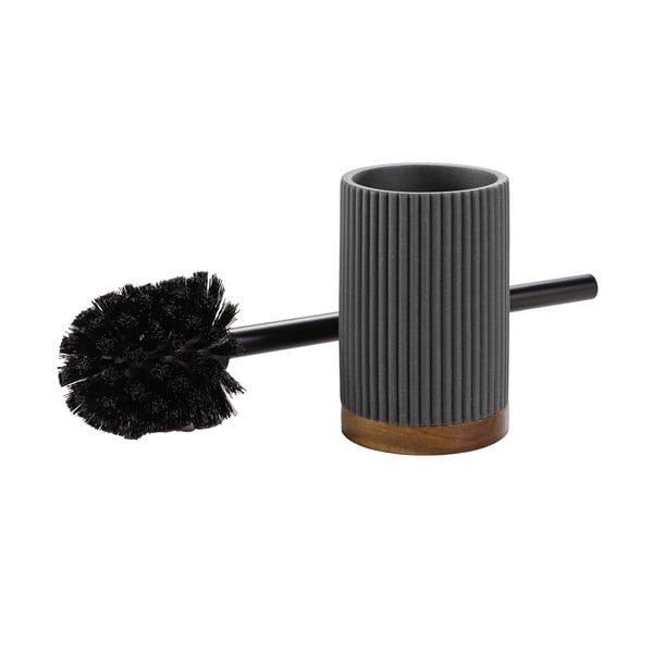 Antracīta pelēka polirezīna tualetes birste Niagara – douceur d'intérieur-image-3