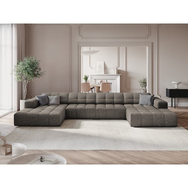Tumši pelēks stūra dīvāns (U veida) Chicago – Cosmopolitan Design-image-1
