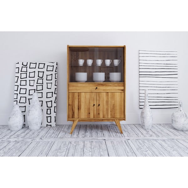 Ozolkoka vitrīna 100x154 cm Retro – The Beds-image-4