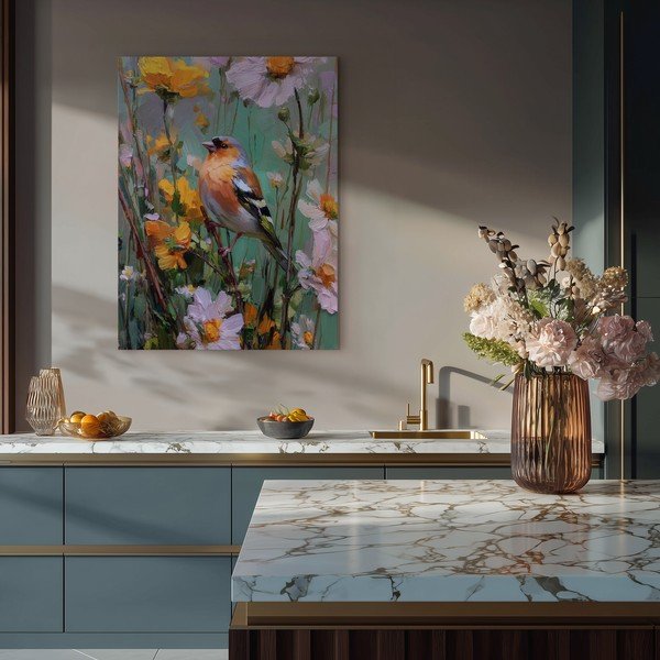 Drukāta glezna ar rāmi 60x80 cm Fringilla – Styler-image-1