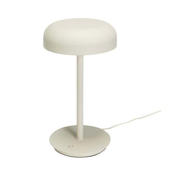 Krēmkrāsas LED galda lampa ar regulējamu spilgtumu (augstums 37 cm) Velo – Hübsch-image-4