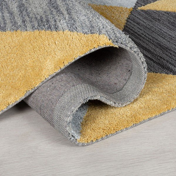 Pelēki dzeltens paklājs Flair Rugs Icon, 120 x 170 cm-image-1