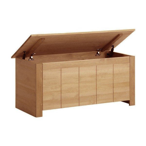 Dabīga toņa priedes masīvkoka lāde 100x45 cm Bertram – Støraa-image-2