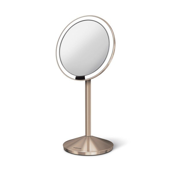 Kosmētikas spogulis ar gaismu/palielināmais (10x) ø 12 cm Travel – simplehuman-image-4