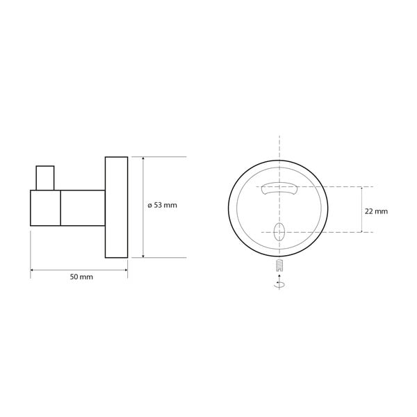 Misiņa āķis sudraba krāsā Sapho X-Round-image-2
