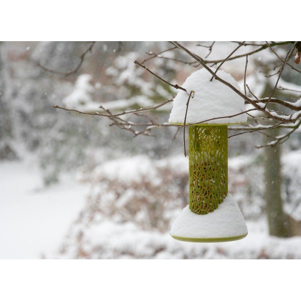 Dzeltenzaļa piekarama putnu barotava riekstiem Esschert Design Chiff Chaff-image-1