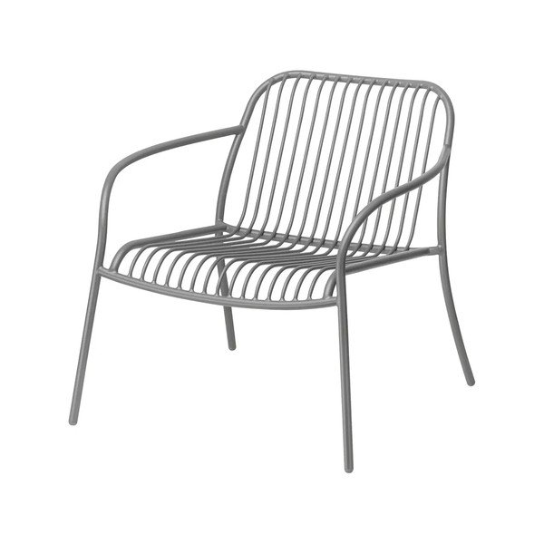 Pelēks metāla dārza atpūtas krēsls Yua Wire – Blomus